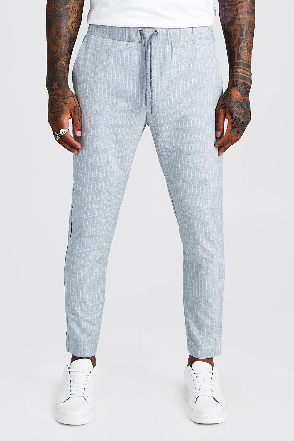 smart checked jogger trouser